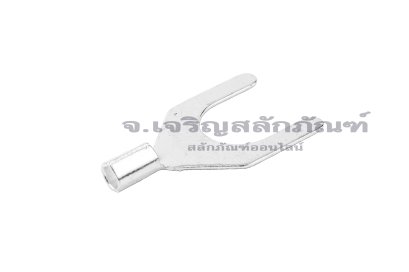 [E] หางปลาส้อม เปลือย UT ทองเหลืองชุบดีบุก รุ่น Y1.5-8 รูใส่สายไฟกว้าง 2.4 mm ยาว 21.9 mm ช่องว่างส้อม 8.5 mm